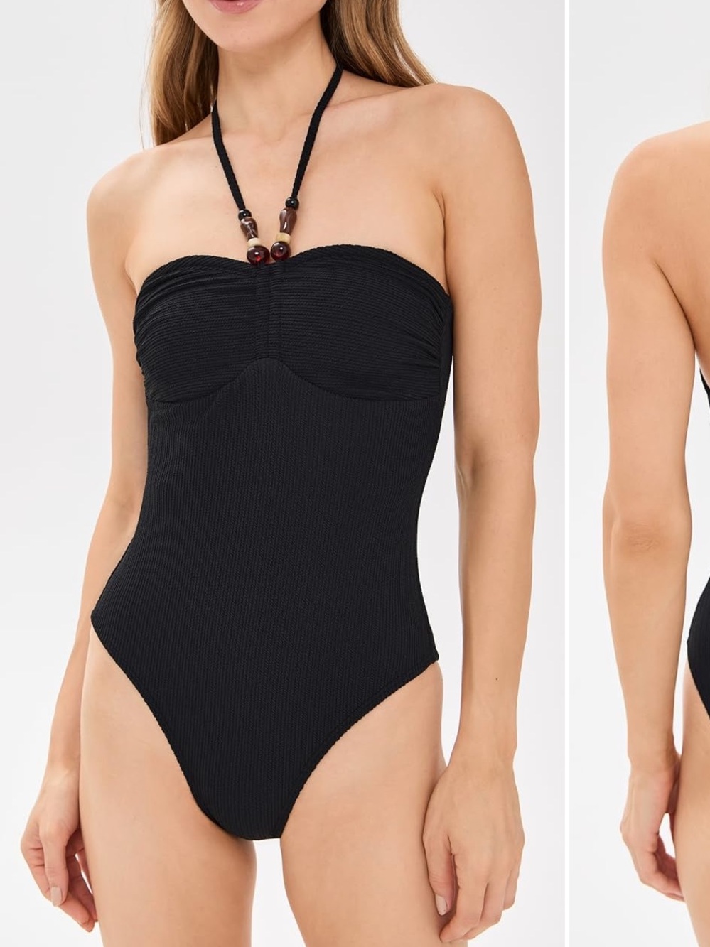 Shoshanna cinched one piece swimsuit black size 6